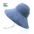 ALLCH Women's Casual Packable Reversible Cotton Canvas Fisherman Bucket Hat 15cm Wide Brim Summer Sun Protection Durable Fishing