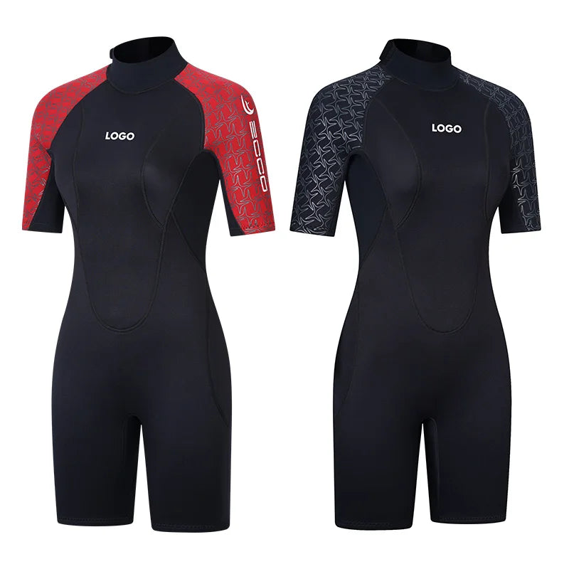 Mens Women Plus Size 3Mm Short Sleeve Wet Suit Wetsuits Neoprene Wet Suit Shorty