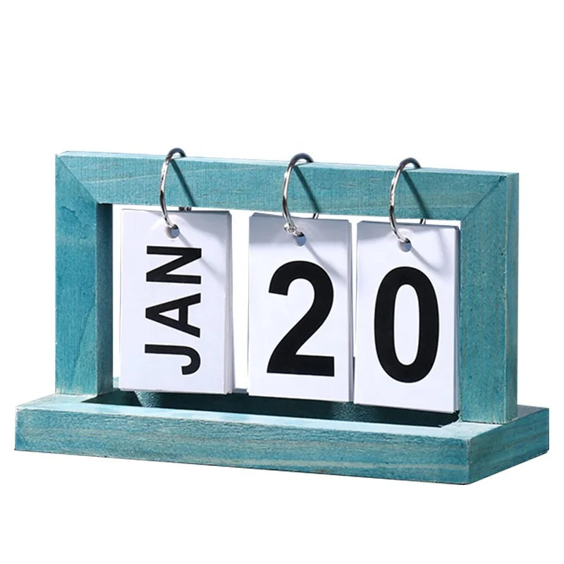 Hot Selling Customized Wooden Desk Calendar New Design Printing Calendar Promotional Item