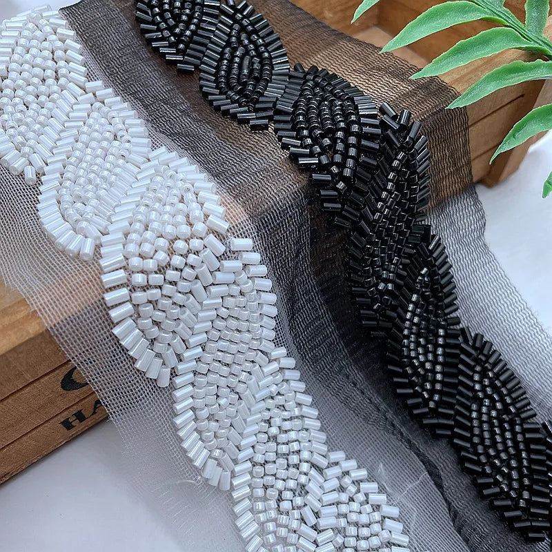 Heavy Duty Luxury Design Fabric Lace Trim Fashion Embroidery Adorno De Encaje De Tela De Twill Fusible Sheer Stretch Girls
