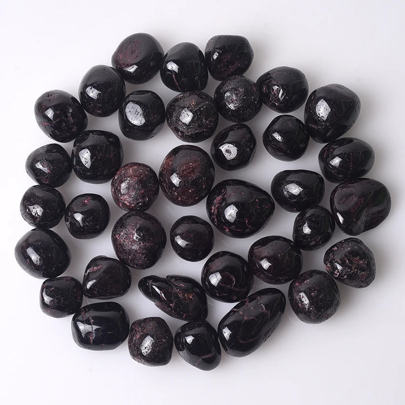 Wholesale Natural Polished Ruby Garnet Tumble Stones Healing Crystals Craft-Crystal Crafts Collection