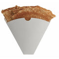 Disposable Crepe Paper Cone with Custom Logo Printing Budget-Friendly Waffle Egg Holder for Craft Cookie Candy Chocolate Use