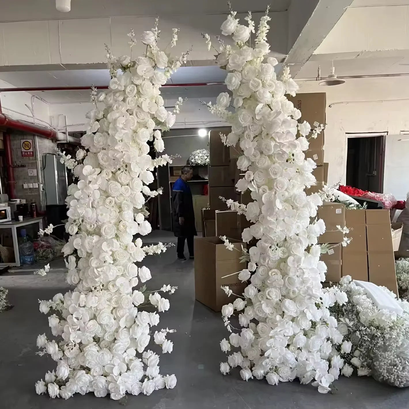 New Artificial Floral Backdrop Arrangement Arch Backdrop Wedding Arch Flowers Decorative