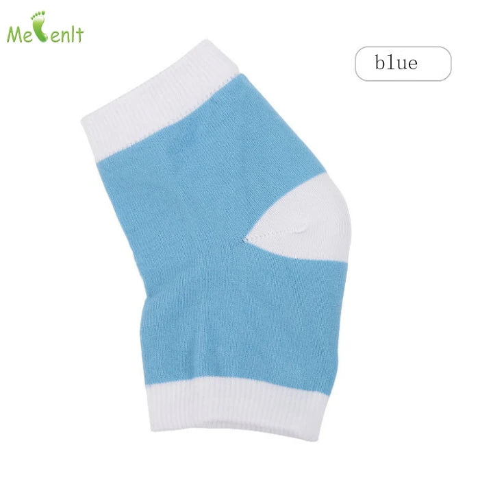 Melenlt Silicone Gel Heel Socks -Moisturizing Foot Protector for Dry Cracked Heels Anti-Slip Cushion Pads for Foot Care