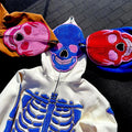 Wholesale Custom Heavyweight Logo 3d Puff Print Embroidery Zipper Cotton Streetwear Sweatshirt Full Face Zip up Hoodie