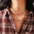 New Arrival  Heart Stars Shaped Mix Link Collar Chain Luxury Waterproof Stainless Steel Plated 18K Gold  Necklace Bracelet Set