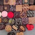 100Pcs Assorted Mixed Artificial Chocolate Candy Resin Flatback Flat Back Cabochon Craft Decoration Slime Beads for DIY Crafts