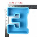 Arabic Letters Mold Epoxy Resin Candle English Letters Fondant Cake Silicone Mold