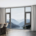 High Efficiency Modern Windproof Aluminum Windows Quality Double Glazed Swing Style Single Opening Wholesale Safe Durable