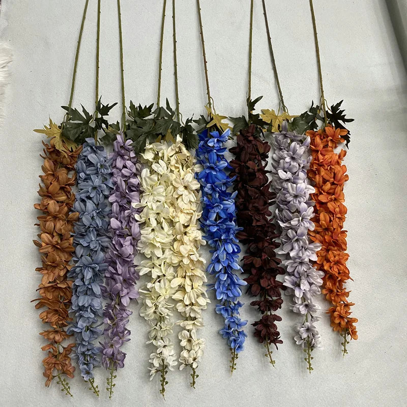Faux Flowers Realistic Delphinium Wedding Decoration Flowers Plants