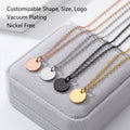 Yiwu Aceon Round Tags Diy Blank Pendant Factory Wholesale Price Pet Tag Set Customized Laser Engraved Round Logo Dog Tag