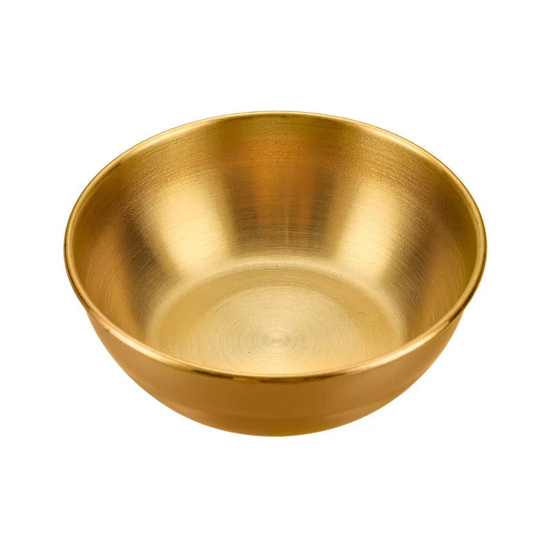 Stainless Steel Sauce Dishes Mini Individual Saucers Bowl Round Seasoning Dishes Sushi Dipping Bowl
