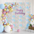 Activate 3D Shiny Shimmer Square Circle Sequins Wall Backdrop for Christmas Event Wedding Party Decoration Advertising Board