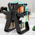 2024 Hot Selling 18Cans Rotating Ferris Wheel Spice Condiment Glass Seasoning Rack Set