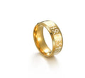 Religion Christian Jesus Viking Rings Arm Stainless Steel Ring Jewelry for Men