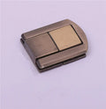 Stock Supply Large Sized 32 X 43mm Antique Brass Zinc Alloy Materialed Metal Box Lock for Cigar Box