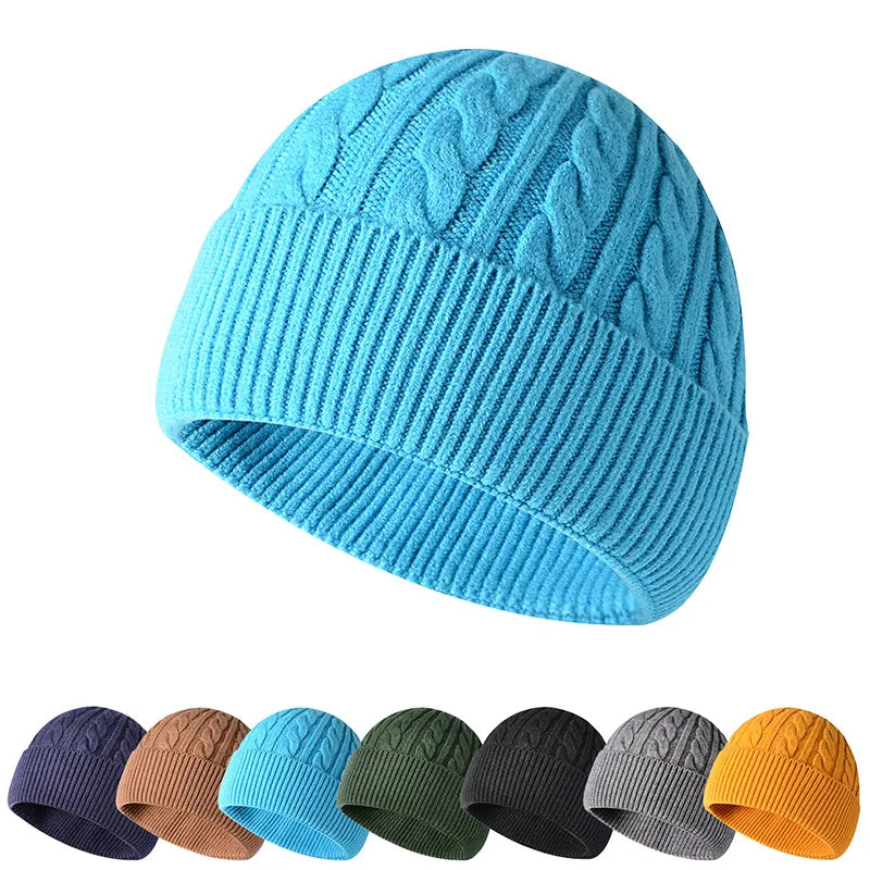 Wholesale Custom Eco-friendly Digital Printing Common Acrylic Knitted Unisex Fashion Short Fisherman Beanie Winter Travel Hat