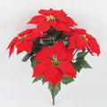 Wholesale Poinsettia Flower Christmas Artificial Christmas Atmosphere Display Decoration Props and Decoration Flowers