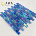 Iridescent Blue Color Crystal Glass Mosaic Tile for Swimming Pool