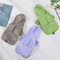 Manufacturers' Summer Casual Cotton Pet Apparel All-Inclusive Waterproof Hooded Raincoat for Dogs Cats Modern Solid Polyester