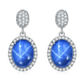 W1236E Abiding Jewelry New Arrival Cabochon Cats Eye Gem Silver Jewellery Women Colourful Stud Drop Earrings