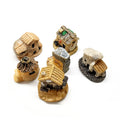 Artificial Small Retro House Resin Craft Fairy Garden Miniature Ancient Building Sculpture StatueVintage Home Decor