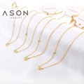 Ason Jewelry Stainless Steel Necklace 18k Gold Plated Star Teardrop Heart Round Mixed Color Accessories Zircon Necklace