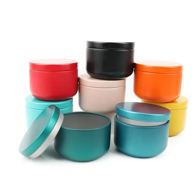Mini Round 2oz/60ml 54x40mm Empty Tinplate Metal Candle Jar for Craft and Travel Tea Sample Hot Sale