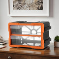 PP Plastic Rectangular Tool Organizer for Office for Screw Fittings and Parts Storage