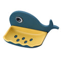 Modern Eco-Friendly Bathroom Accessory Dolphins Shape Soap Basket ABS Plastic Shower Soap Dish Holder Diatomite Box Tray