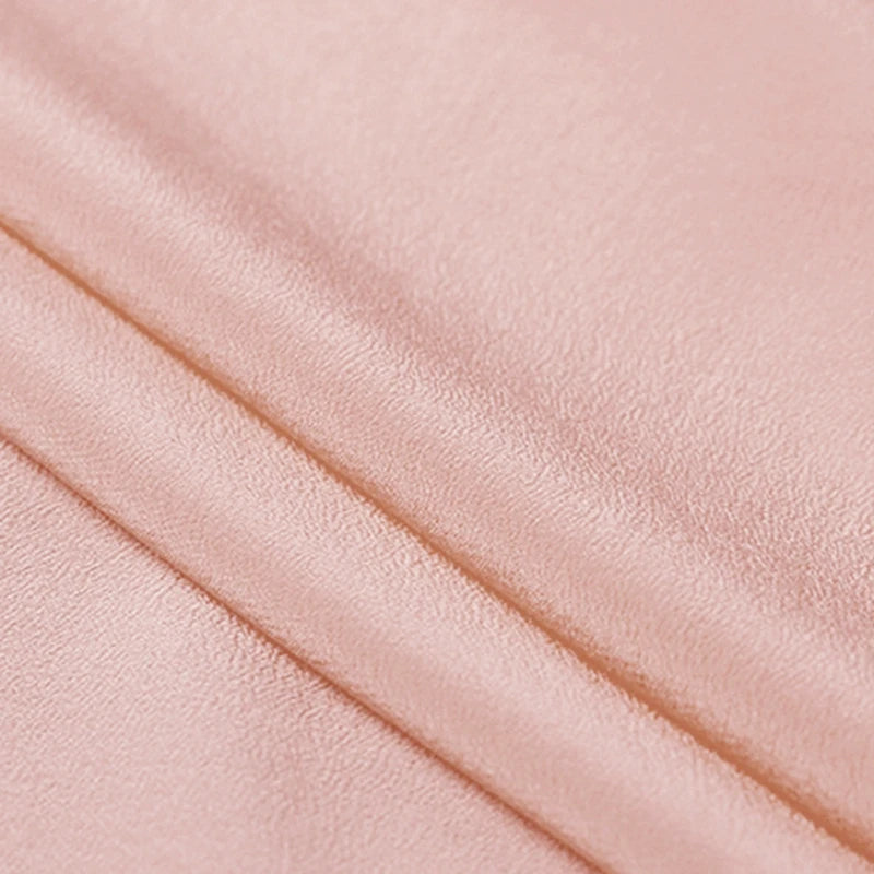 Custom Plain Dyed Rose Pink Silk CDC 12mm 114Width 100% Silk Crepe De Chine Fabric Pink for Dress