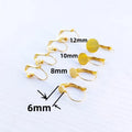 316 Stainless Steel Flat Head Piece Welded French Clip Patch Earrings Earrings Accessories Earring Pin