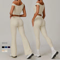 Environmentally friendly recycled yoga set quick drying breathable yoga suit women's running and fitness set