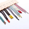 Wholesale Custom Flat Drawstring Cord Hoodies Shoes Bags Packaging Braided Made Plastic Metal Silicone-with Tip End Coating