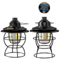 Portable Outdoor Hanging Tent LightRechargeable LED Camping Lantern Vintage Camping Lights Retro Style Camping Lamp