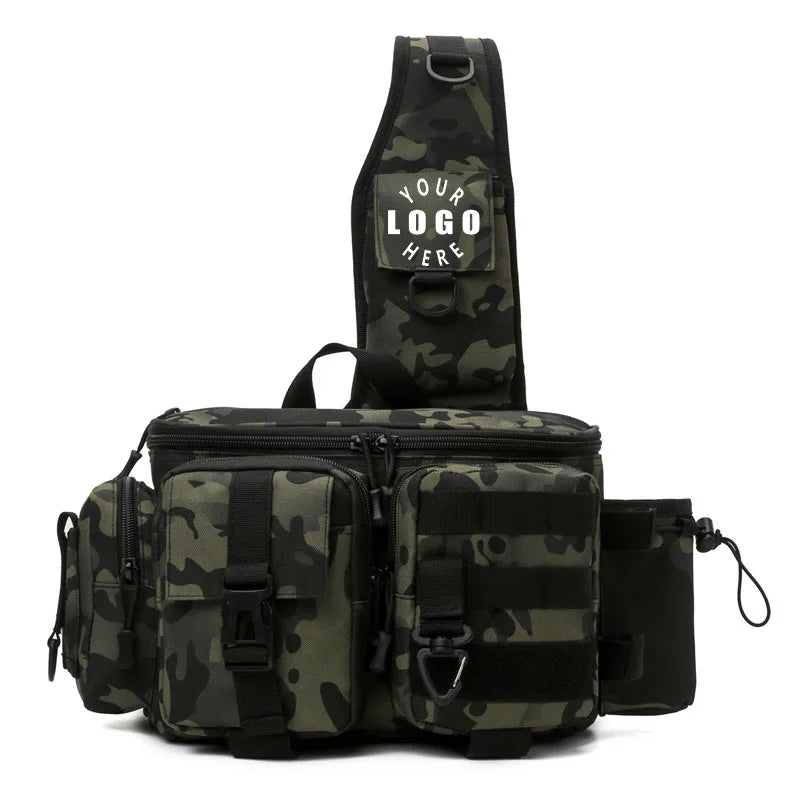 Fishing Bag Fish Lures Gear Rod Outdoor Hiking Camping Travel Men Tactical Waist Pack Large Capacity Shoulder Hunting Bag