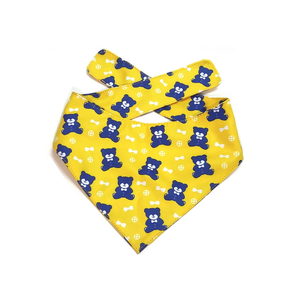 Cotton Graphic Printed Bandana Dog All Seasons Dog Bandana Logo Pets Scarf for Puppy and Cat