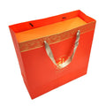 New Matte Orange Coated Paper Custom Packaging for Cosmetic Shopping Environmentally Friendly Watch Bag