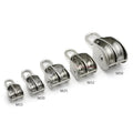 SS304 Double Snatch Block Single Sheave Swivel Fixed Pulley Rigging Block 304 Stainless Steel Pulley