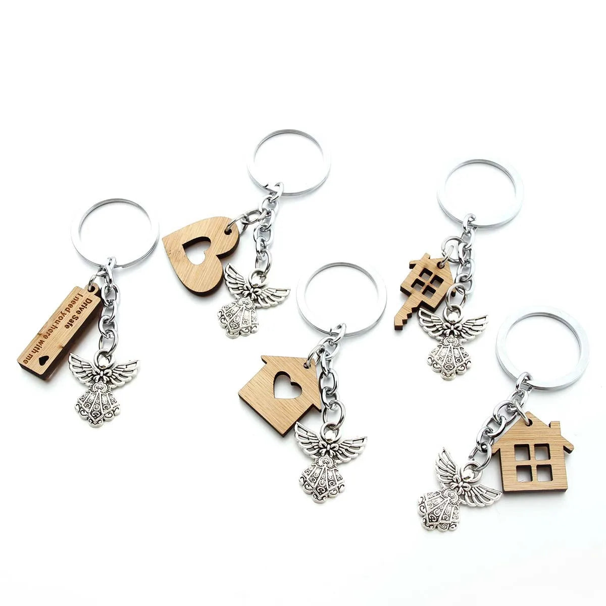Custom Blank Wood Keychain Personalized Wholesale Keyrings
