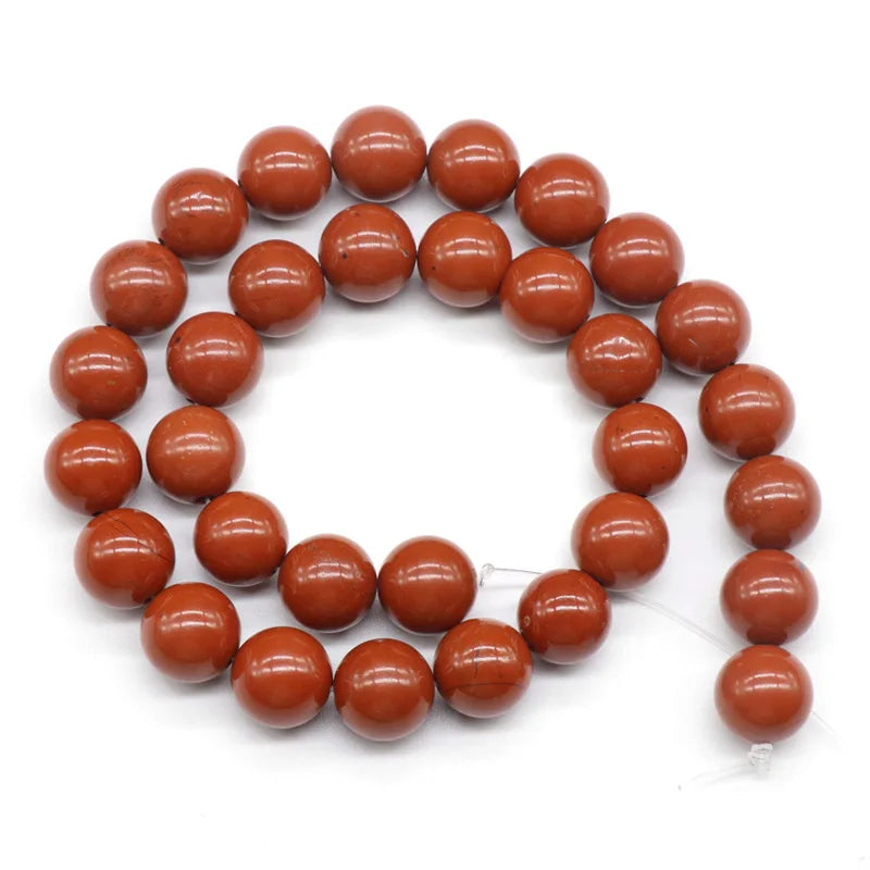 HZ New Natural About Red jasper Agate Loose Beads for Necklace Accessories