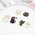 Wholesale Gold Plated Enamel Cat Charms for Jewelry Making Necklace Bracelet Earring and Slime DIY Jewelry Accessories Charms