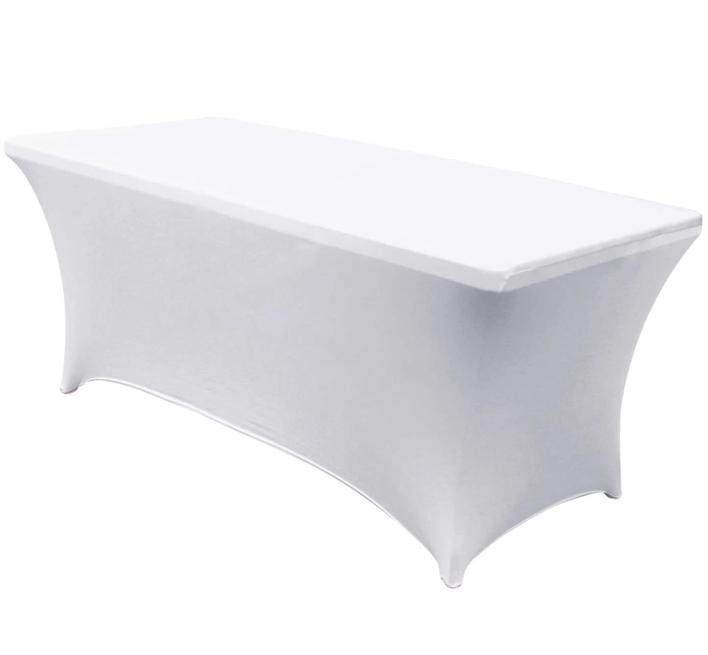 Reador Retailer Spandex Tablecloths for 6 ft Home Rectangular Table Fitted Stretch Table Cover Polyester Table Cloth