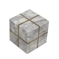 Deluxe Business Gift Marble Stone Black Starry Sky Paperweight Marble Stone Home Office Decoration