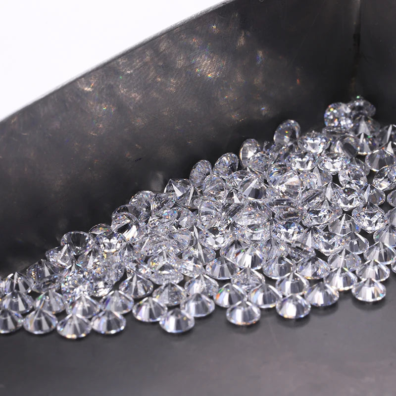 Starsgem Cz Stone 1mm Round Brilliant Cut Lab Created Cubic Zirconia Gemstones