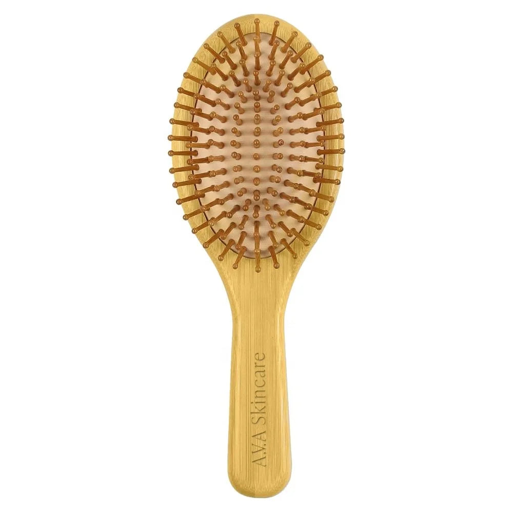 Wholesale Friendly Custom Natural Bamboo Hair Brush and Hair Combs BSH005 Promotional Gifts Custom Logo Bamboo Hair Brush