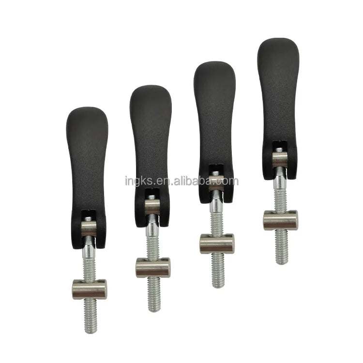 Long-Usage Zinc Alloy Quick Release Bike Seat Handles M6 Rotating Knob with Thumb Lever Easy Cam Rod Access