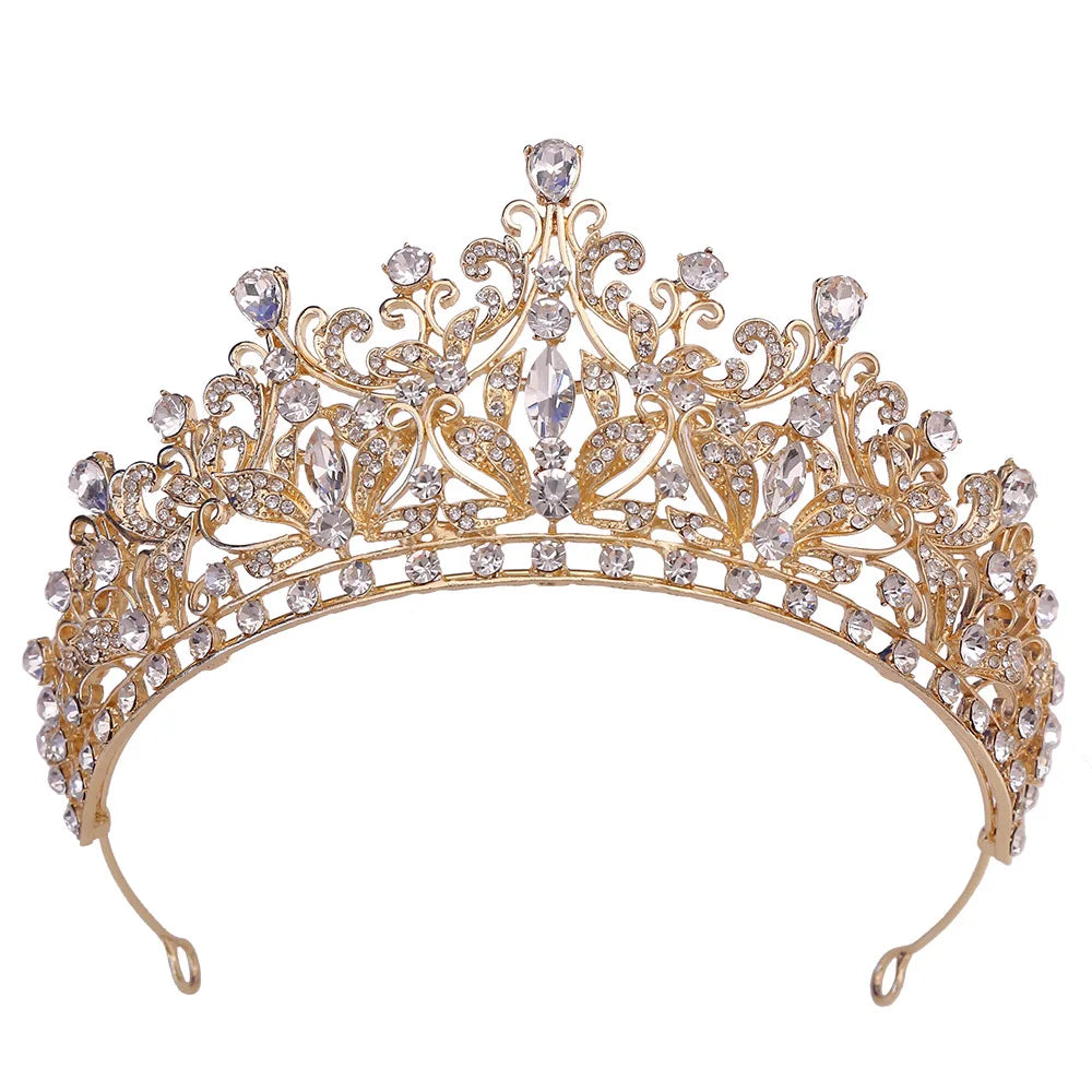 NEW Bride Luxury Diamond Set Crystal Crown  Birthday Wedding Dress Tiara Wedding Accessories