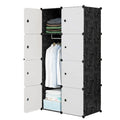 Modern Portable Plastic Simple Wardrobe Lockers for Bedroom Dormitory Rental Room Simple Design for Home Workshop Living Room