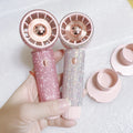 Eyelash Extension Supplier Wholesale Diamond Bling Handheld USB  Lash Fans Tools Kits Eyelash Extension Rhinestone Bottle Tools